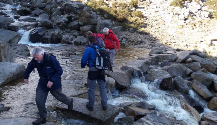 Crossing the Bloody Bridge River