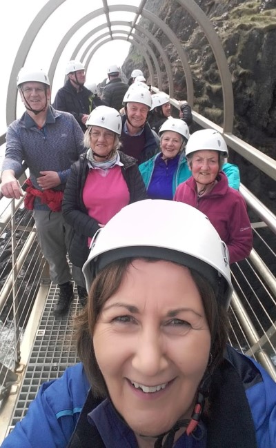 Millie and friends at the Gobbins